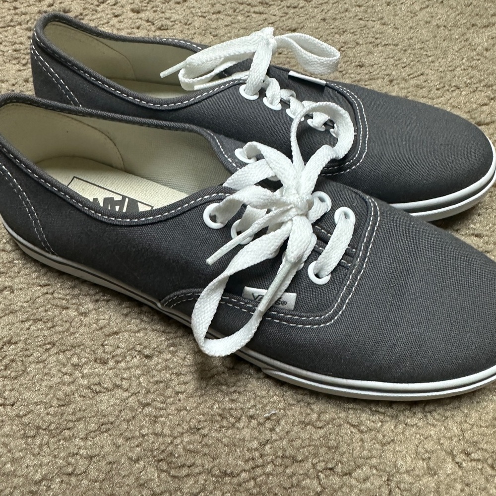 Vans Dark Grey Low Top Sneakers